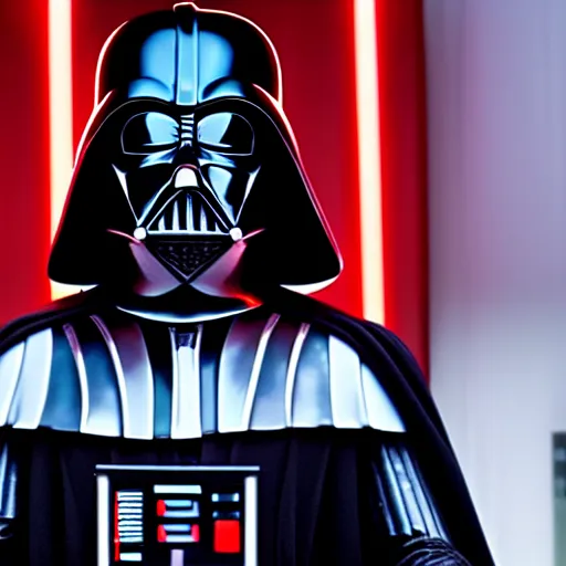 Prompt: A still of a Darth Vader in Masterchef, 4k, photograph, ultra realistic, highly detailed, professional lighting