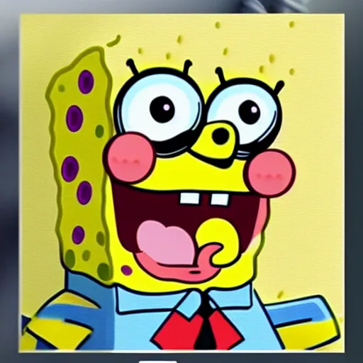 Image similar to Spongebob portrait,hyper realistic, HD, HQ, photo realistic