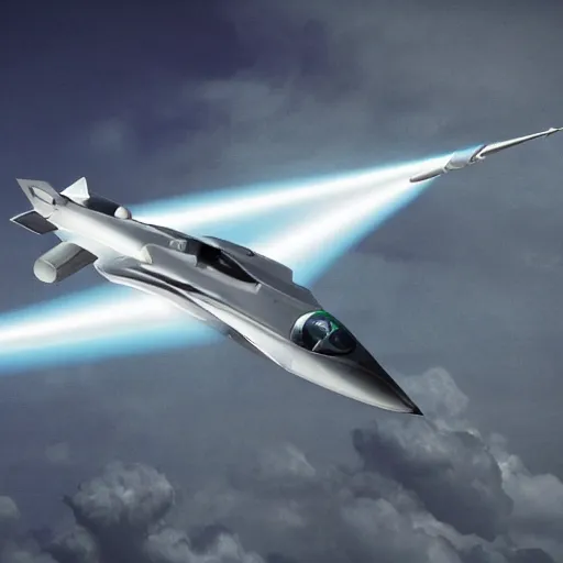 Image similar to photo of futuristic jet fighter