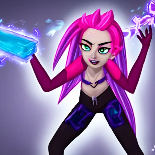 Image similar to jinx with ice powers