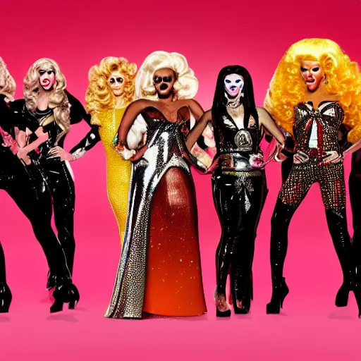 Image similar to rupaul drag race in the year 3 0 0 0 on mars