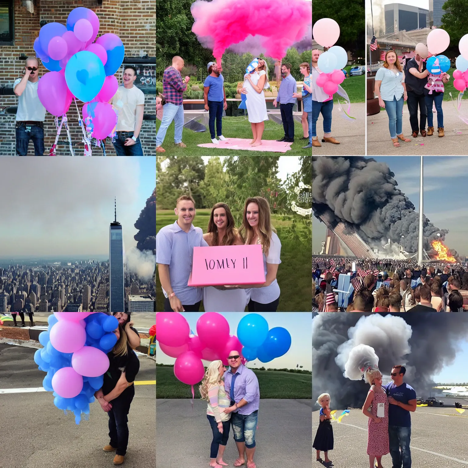 Image similar to 9/11 gender reveal