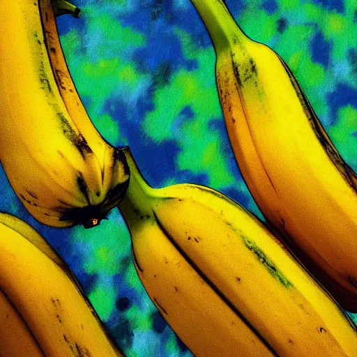 Image similar to banana shot impressionist style