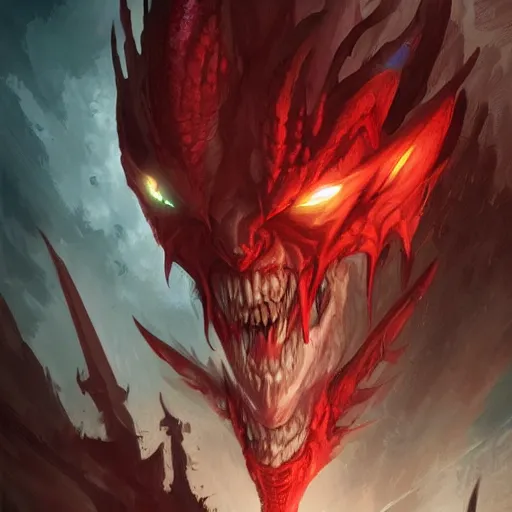 Prompt: aatrox the darkin by greg rutkowski