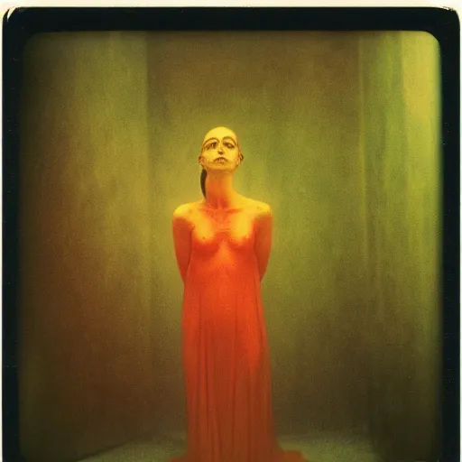 Image similar to paranoia, by annie liebovitz, fritz lang, and beksinski, cursed polaroid, color 3 5 mm