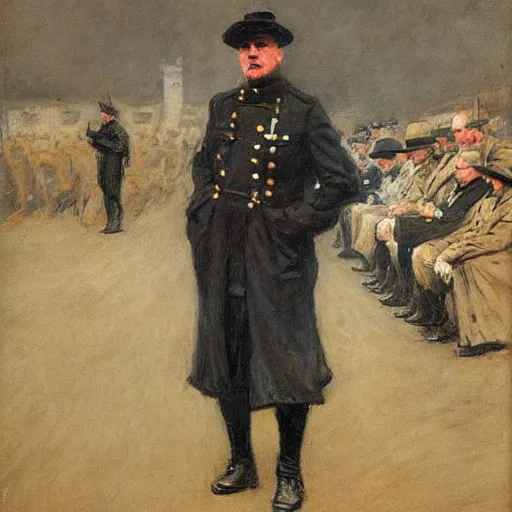 Prompt: statesmen of world war one by sir james guthrie