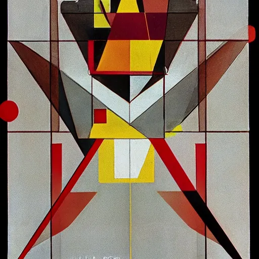 Image similar to Geometrical suprematist art of Saul Goodman, by El Lissitzky