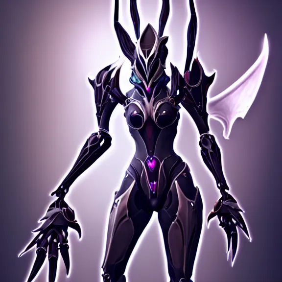 Image similar to exquisite cinematic full body shot of a beautiful saryn warframe, that's a giant beautiful stunning anthropomorphic robot female dragon with metal cat ears, posing elegantly, robot cat paws for feet, sharp claws, streamlined white armor, long elegant tail, two arms, two legs, long tail, detailed warframe fanart, destiny fanart, macro art, dragon art, furry art, realistic digital art, warframe art, Destiny art, furaffinity, DeviantArt, artstation, 3D realistic, 8k HD, octane render