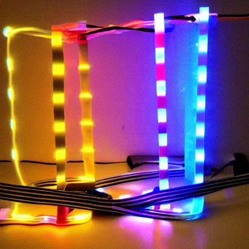 Prompt: 8 0 s punk rock drift led strip light video game pixel