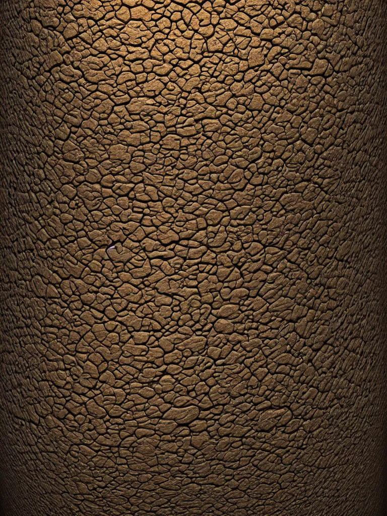 Image similar to a 3d primitive tube shape, texture-mapped with Caucasian human skin, straight smooth vertical , highly realistic, Surface Painter, hyper-real, 4k, Octane render