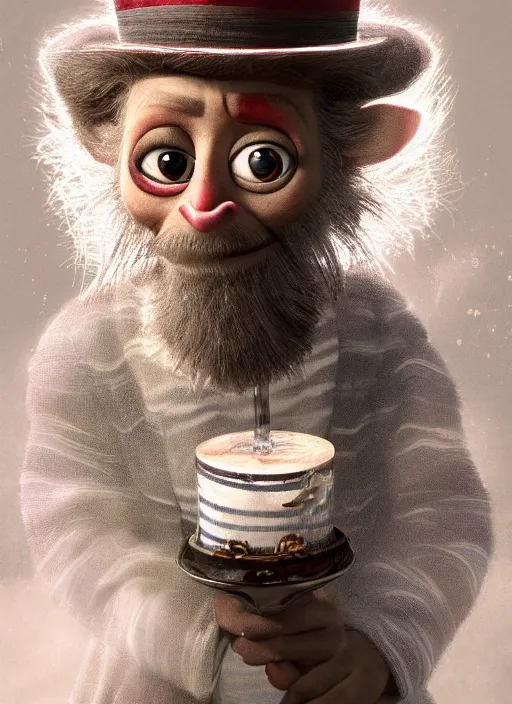 Image similar to an anthropomorphic beautiful male wizard portrait blowing bubbles wearing stripes robe, fine art, award winning, intricate, elegant, sharp focus, octane render, hyperrealistic, cinematic lighting, highly detailed, digital painting, 8 k concept art, art by jamie hewlett and z. w. gu, masterpiece, trending on artstation, 8 k