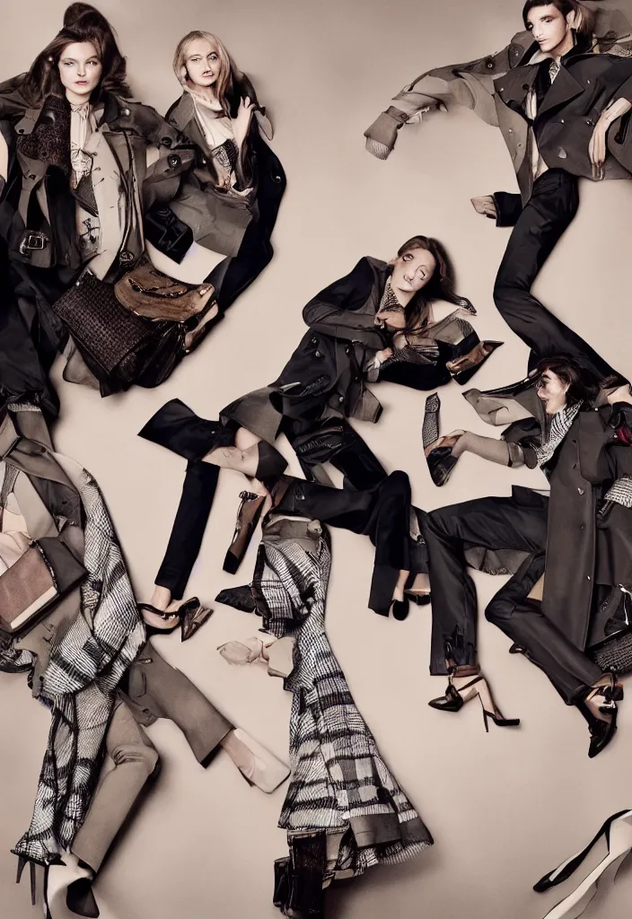 Image similar to Burberry advertising campaign