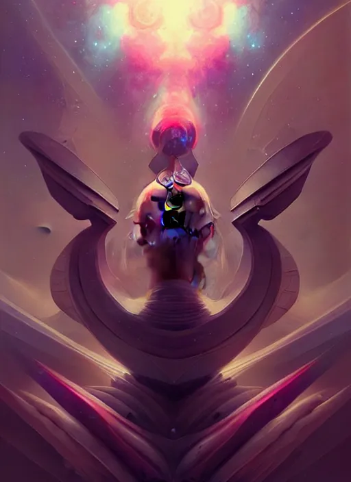 Image similar to symmetry!! gemini!! highly detailed, high contrast, light reflection, trippy, nebula, trending on art station by artgem, by peter mohrbacher, by wlop, by ruan jia