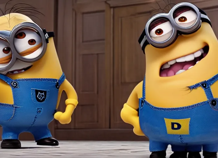 Image similar to film still of Danny Devito as a Minion in Dispicable Me 2010