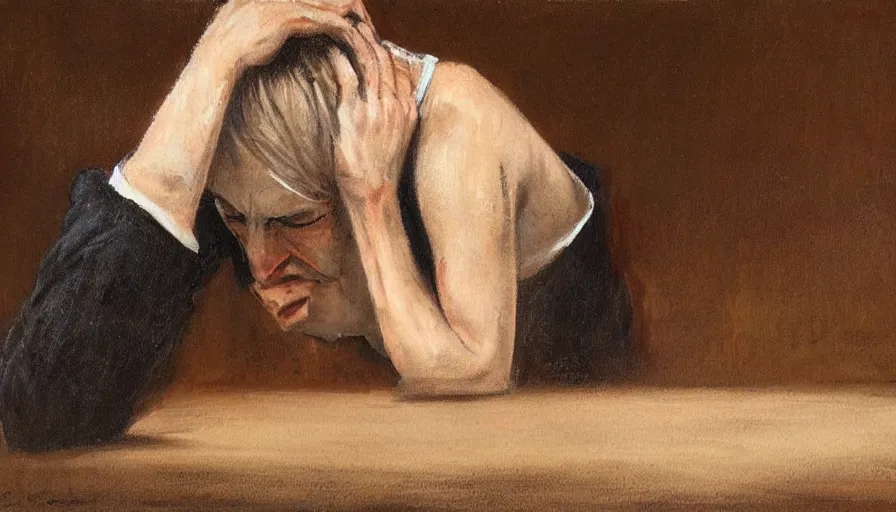 Image similar to jeremy blake art depicting grief