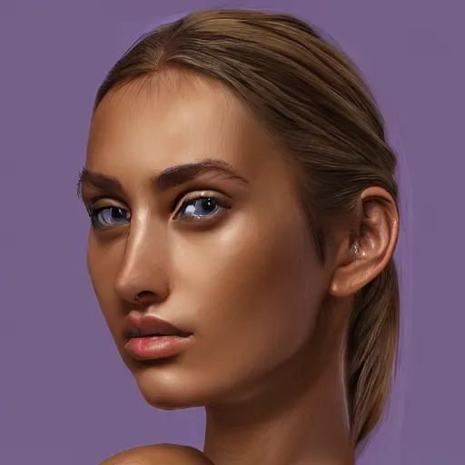 Prompt: a female model inspired by Avocado, highly detailed, photorealistic, digital painting, 8k resolution