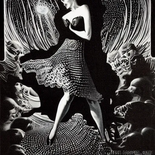 Prompt: art by virgil finlay