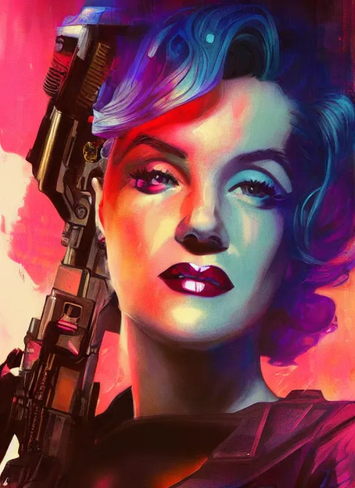 Feminist Marilyn Monroe. Cyberpunk assassin in | Stable Diffusion | OpenArt