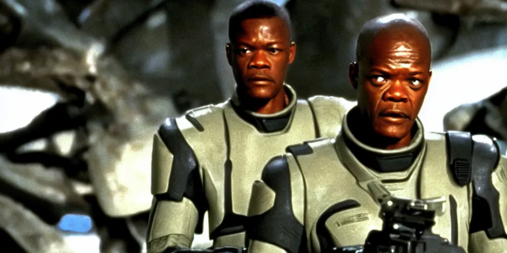 Image similar to samuel jackson in starship troopers