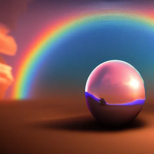 Prompt: crystal ball floating in rainbow space, realistic artstyle, wide shot, dramatic lighting, octane render, hyperrealistic, high quality, highly detailed, HD, beautiful, cinematic, 8k, unreal engine, facial accuracy, symmetrical