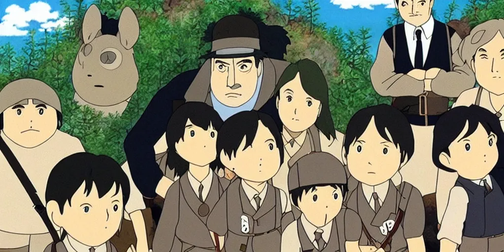 Image similar to hitler studio ghibli