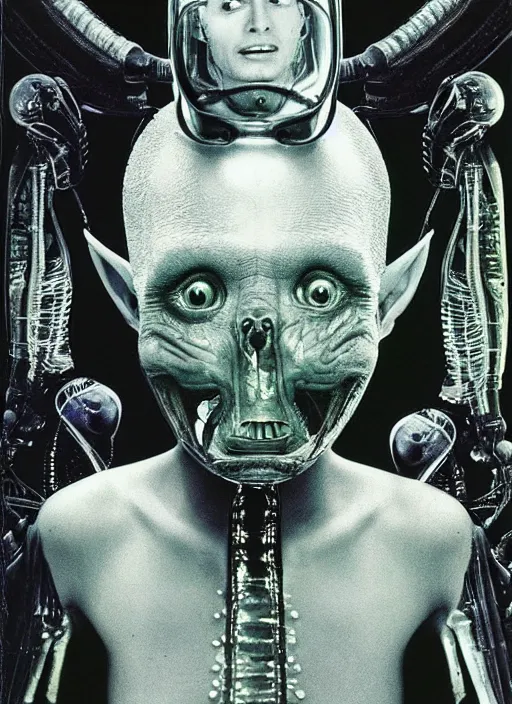 Image similar to alien portrait, annie leibovitz, patrick woodroffe