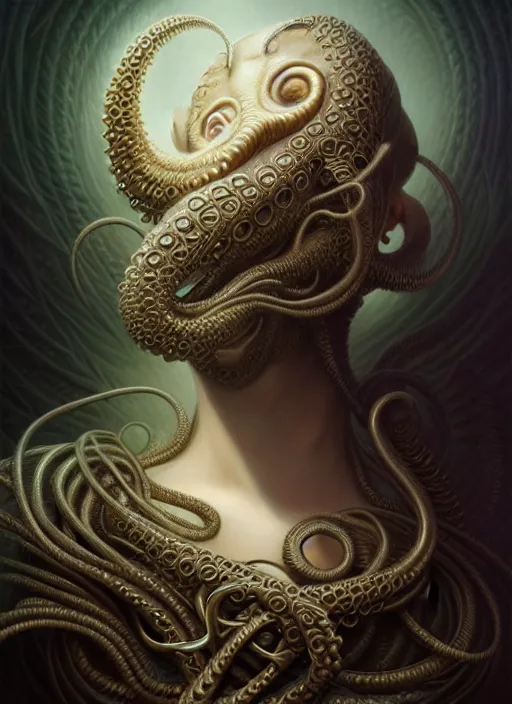 Prompt: portrait shot of cthulu, intricate, elegant, highly detailed, centered, digital painting, artstation, concept art, smooth, sharp focus, illustration, artgerm, tomasz alen kopera, peter mohrbacher, donato giancola, joseph christian leyendecker, wlop, boris vallejo