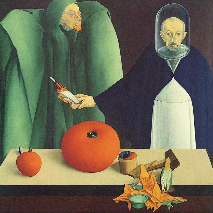 Image similar to obituary for an alchemist. painting by uccello paolo, rene magritte