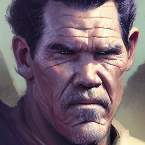 Image similar to A portrait of Josh Brolin, sith, star wars art, art by greg rutkowski, matte painting, trending on artstation