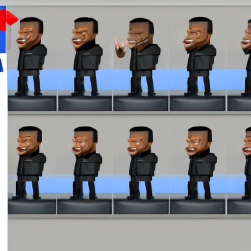 Image similar to barack obama in roblox