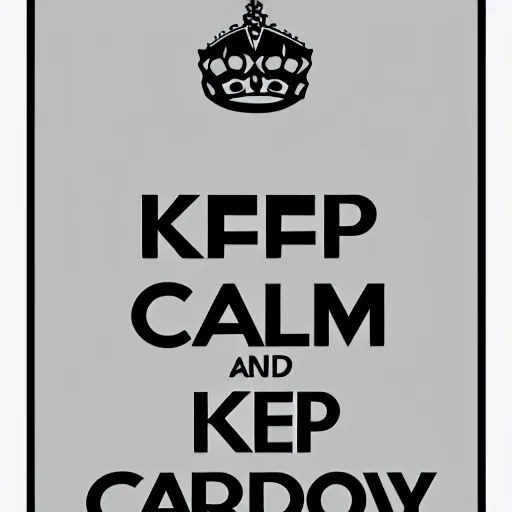 Image similar to keep calm and carry on poster