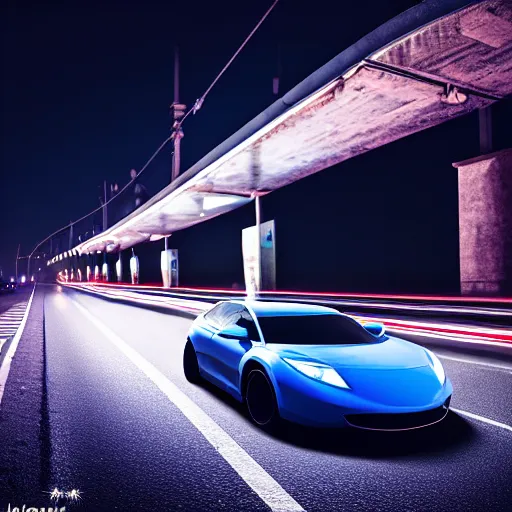 Prompt: a #Jigouli car in the middle of a road on the night Rome, blue color grading, cinematic color grading , unreal 5, hyperrealistic, realistic, photorealistic, dynamic lighting, highly detailed, cinematic landscape, studio landscape, studio lighting