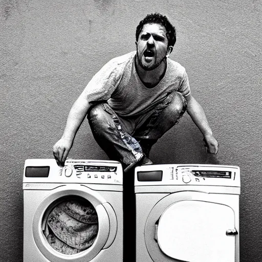 Image similar to rage against the washing machine