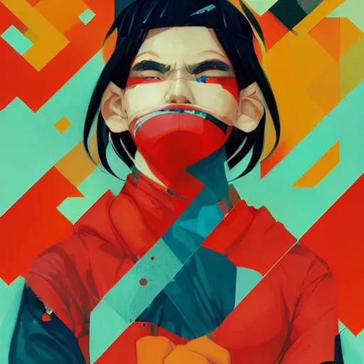 Image similar to Supreme x Capcom Profile Picture by Sachin Teng, asymmetrical, Organic Painting , Matte Painting, geometric shapes, hard edges, graffiti, street art,:2 by Sachin Teng:4