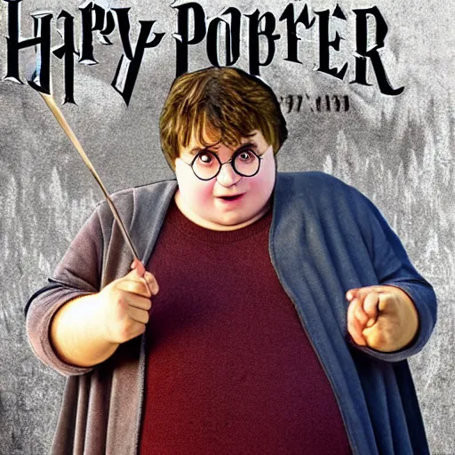 Image similar to obese harry potter