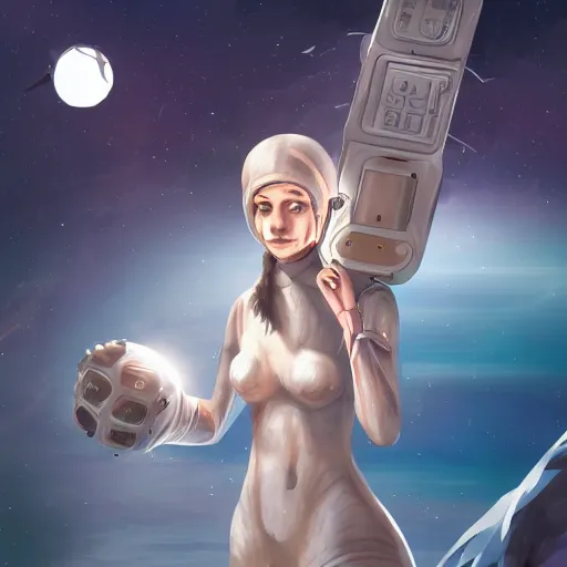 Image similar to human felinid player, in space station 13, ss13, /tg/station, digital art, trending on artstation, illustration, 2D