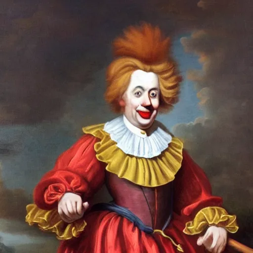 Prompt: 18th century King Ronald mcdonald