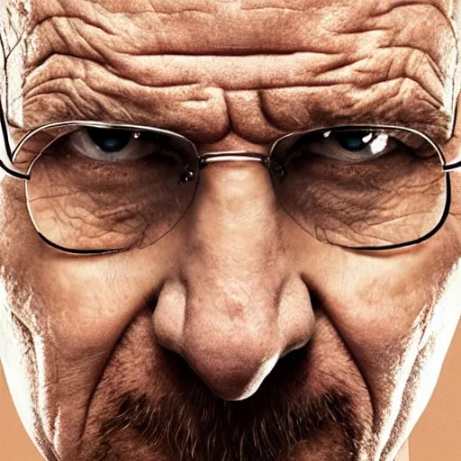 Image similar to a human face on the tip of a finger, breaking bad better call saul promotional imagery, mike ehrmantraut