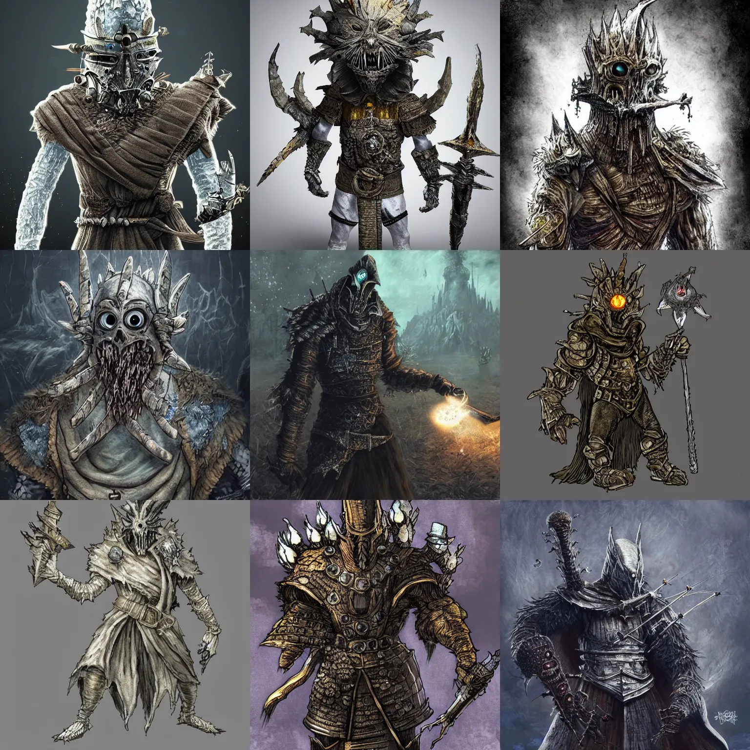 Prompt: anthropomorphic crystal meth as a dark souls boss, intricate, highly detailed, horror