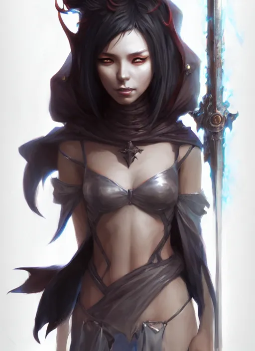 Image similar to character concept art of a dark fantasy female fire witch, key visual, realistic shaded perfect face, fine details, dystopian environment and background, by stanley artgerm lau, wlop, rossdraws, james jean, andrei riabovitchev, marc simonetti, and sakimichan, trending on artstation