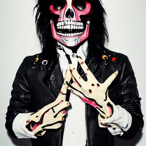 Image similar to noel fielding skull