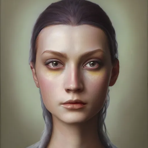 Prompt: A beautiful oil painting of a portrait of a female character inspired by d&d, slender symmetrical face and body, fantasy, octane render, 16k, 8k, high res, well rendered, art by John Howe and Keith Parkinson and Larry Elmore, trending on artstation, featured on behance