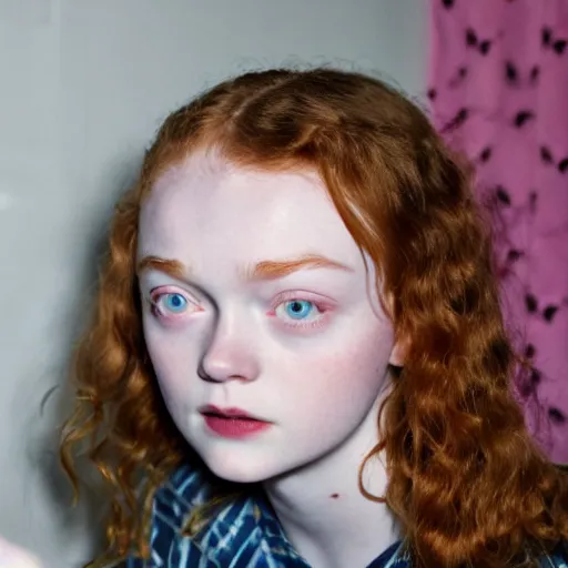 Image similar to sadie sink face as a kitchen sink