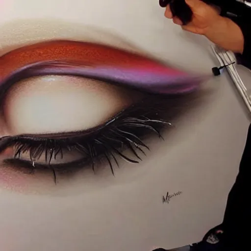 Image similar to ultra realistic airbrush art by masao saito