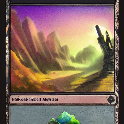 Prompt: a beach landscape, magic the gathering style