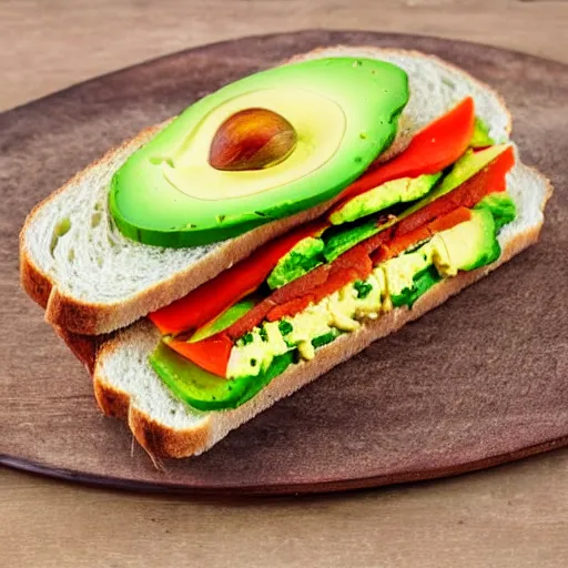 Image similar to sandwich with avocado and rosted tofu