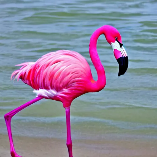 Image similar to pink flamingo all over the place