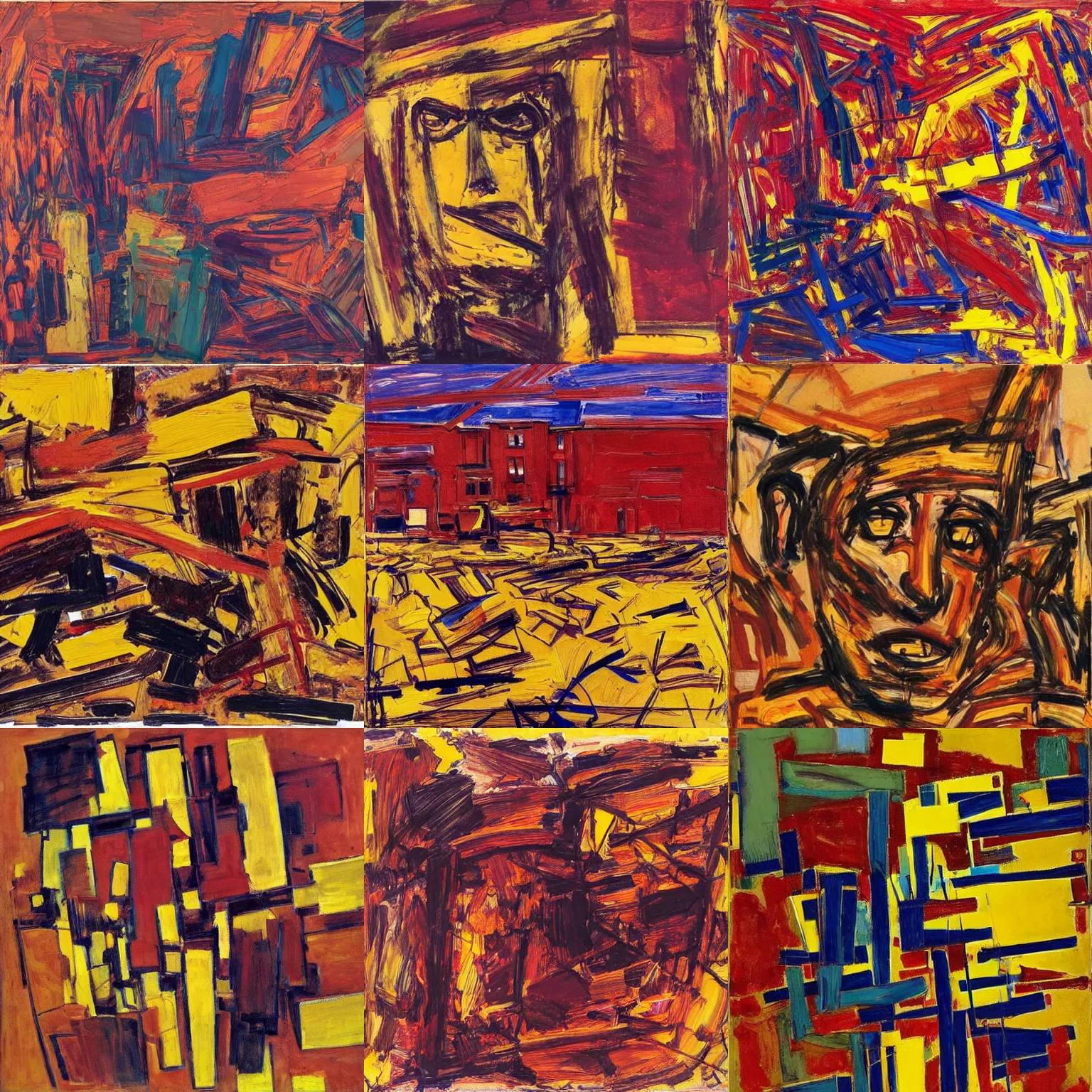 Prompt: artwork by frank auerbach