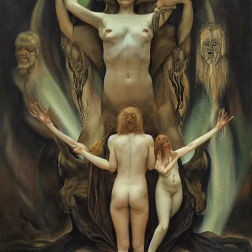 Prompt: the gateway into the realm of the self by austin osman spare and roberto ferri