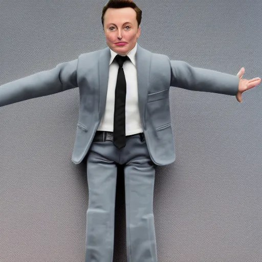 Image similar to Elon Musk as a plastic doll, highly detailed, high quality, HD, 4k, 8k, Canon 300mm, professional photographer, 40mp, lifelike, top-rated, award winning, realistic, sharp, no blur, edited, corrected, trending